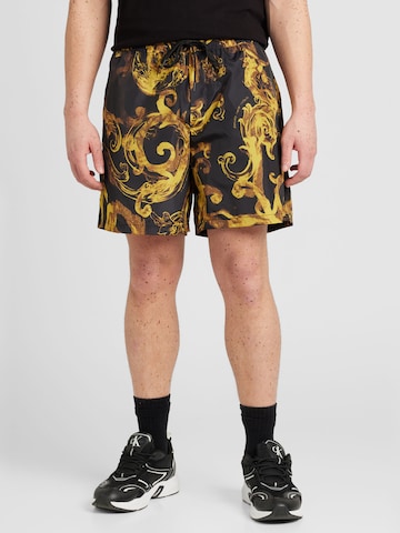 Versace Jeans Couture Regular Broek in Zwart: voorkant