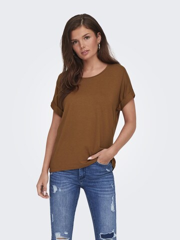 ONLY Shirt 'MOSTER' in Bruin: voorkant