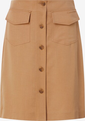 Calvin Klein Curve Skirt in Brown: front