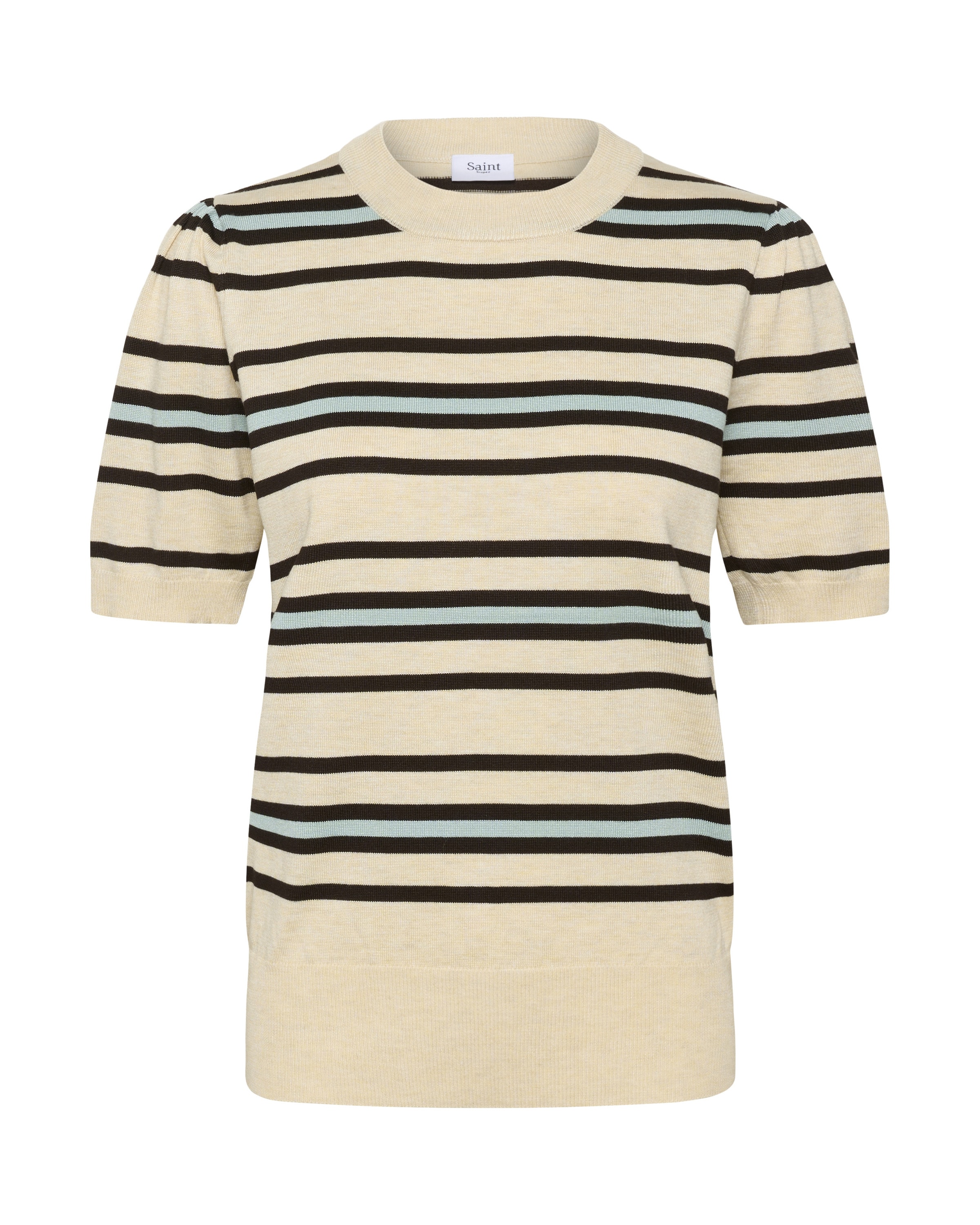 SAINT TROPEZ Sweater 'SZPila SS' in Beige: front