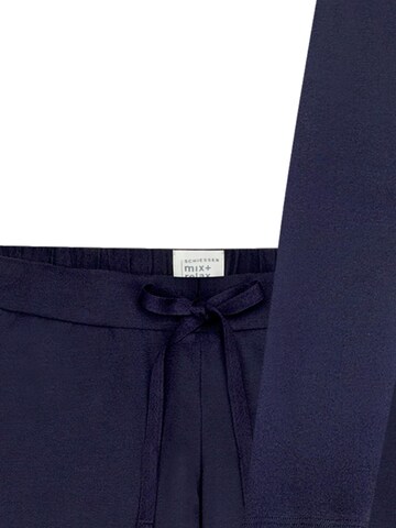 SCHIESSER Pajama 'Mix & Relax' in Blue