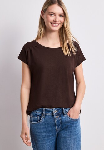 STREET ONE Shirt in Brown: front