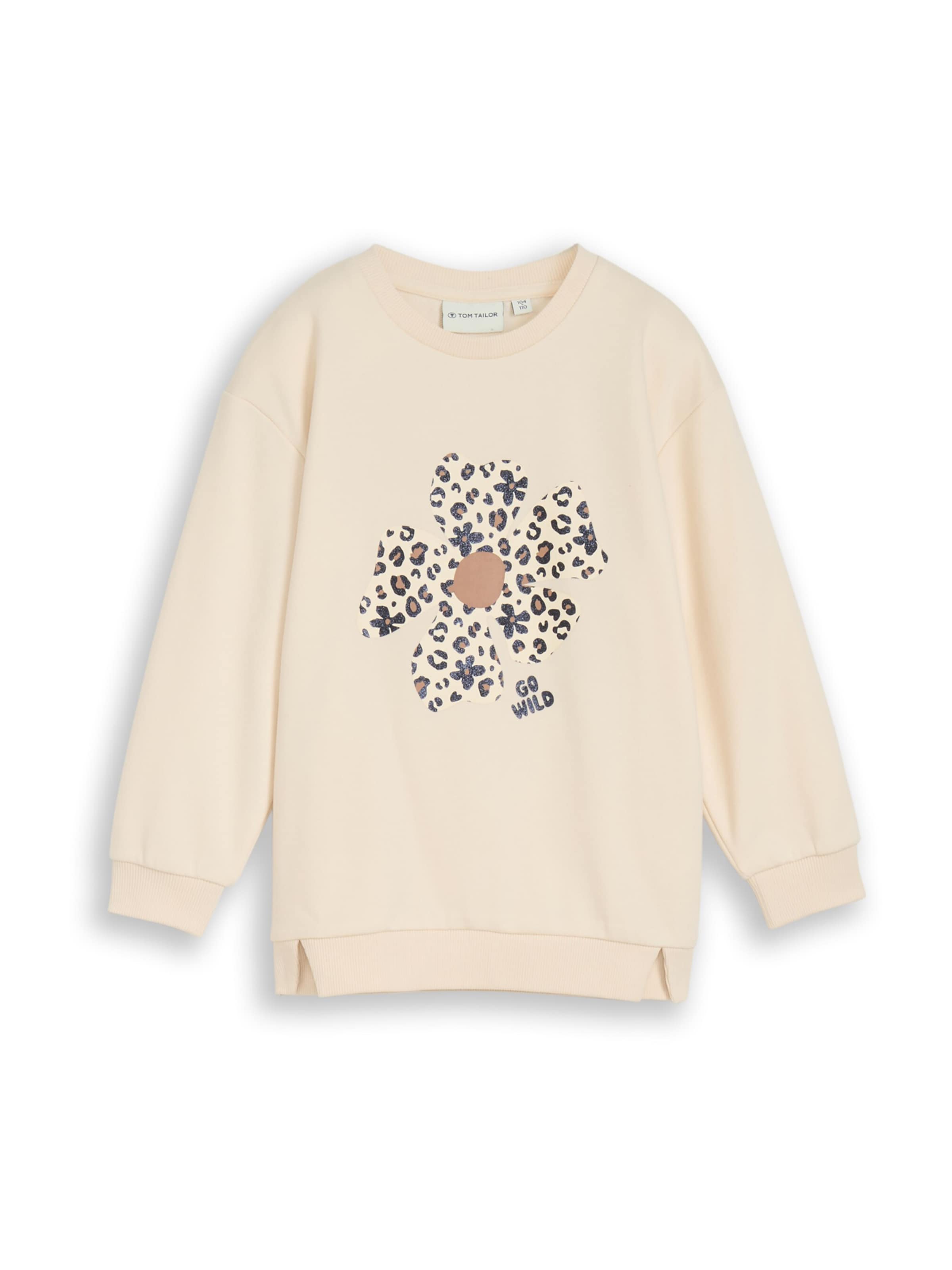 TOM TAILOR Свитшот в Бежевый: спереди