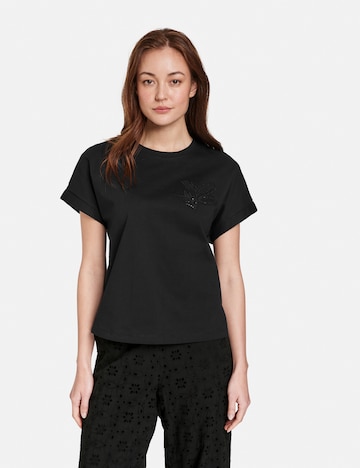 TAIFUN T-shirt i svart: framsida