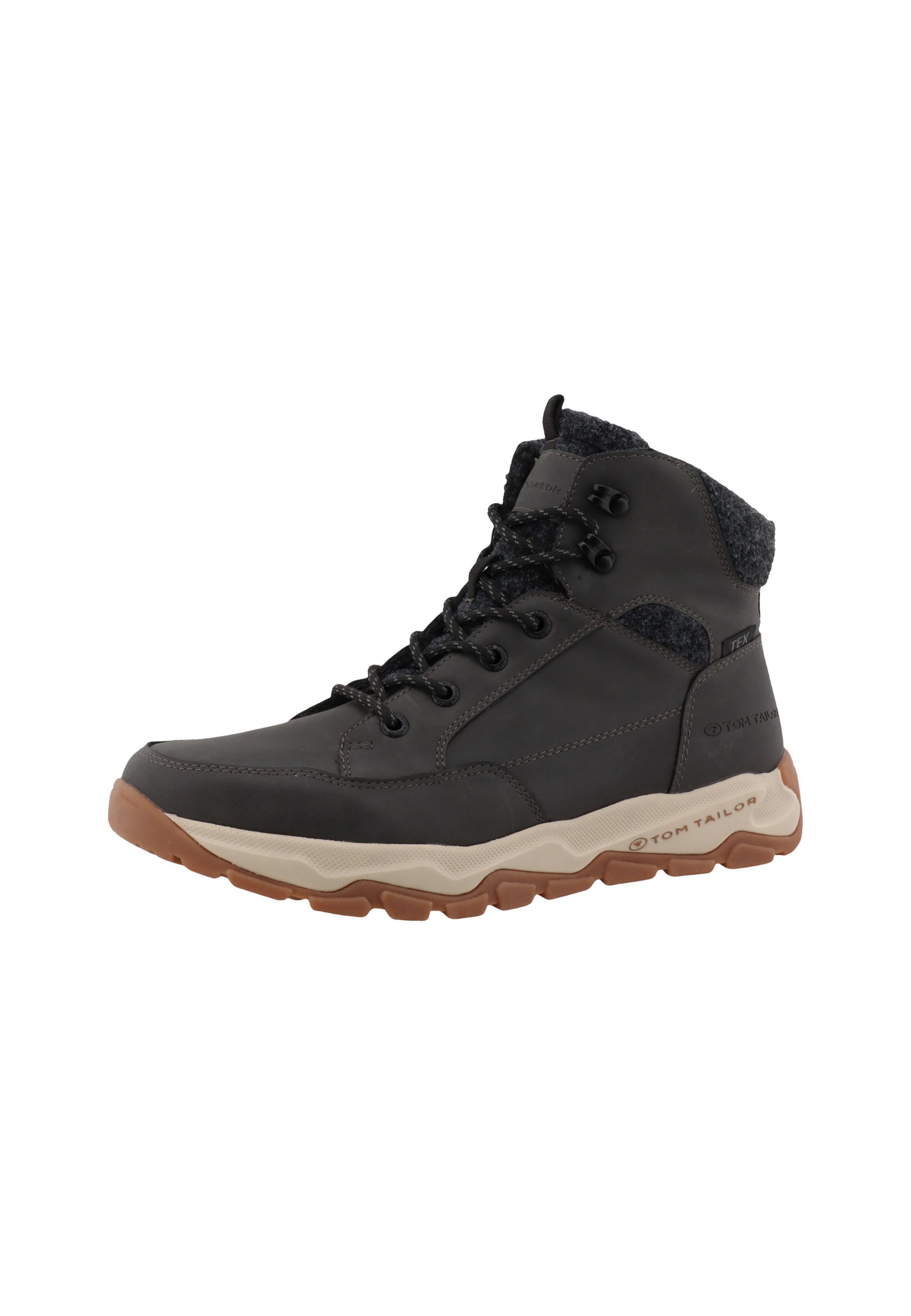 TOM TAILOR Veterboots in 40 in de kleur Antraciet, Productweergave