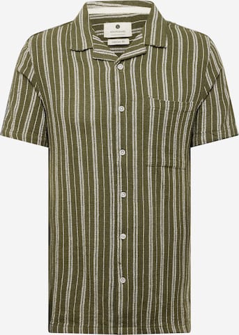 anerkjendt - Ajuste regular Camisa 'LEO' en verde: frente