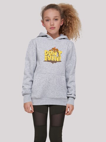 F4NT4STIC Sweatshirt 'Tom and Jerry TV Serie Don't Even' in Grey: front