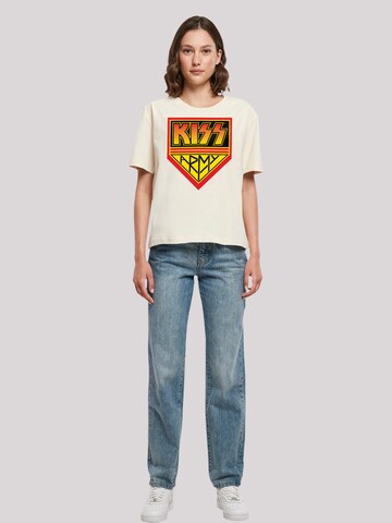 T-shirt 'Kiss' F4NT4STIC en beige