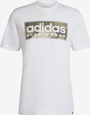 T-Shirt fonctionnel ADIDAS SPORTSWEAR en blanc : devant