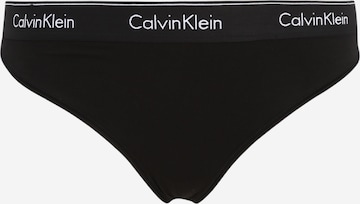 String di Calvin Klein Underwear Plus in nero: frontale