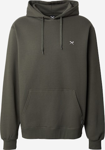 Iriedaily Regular Fit Sweatshirt 'Mini Flag 2' in Grün: Vorderseite