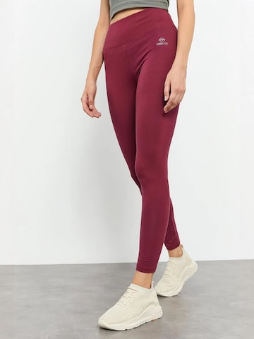 Tommy LifeSkinny Tajice 'Gamaschen' - crvena boja