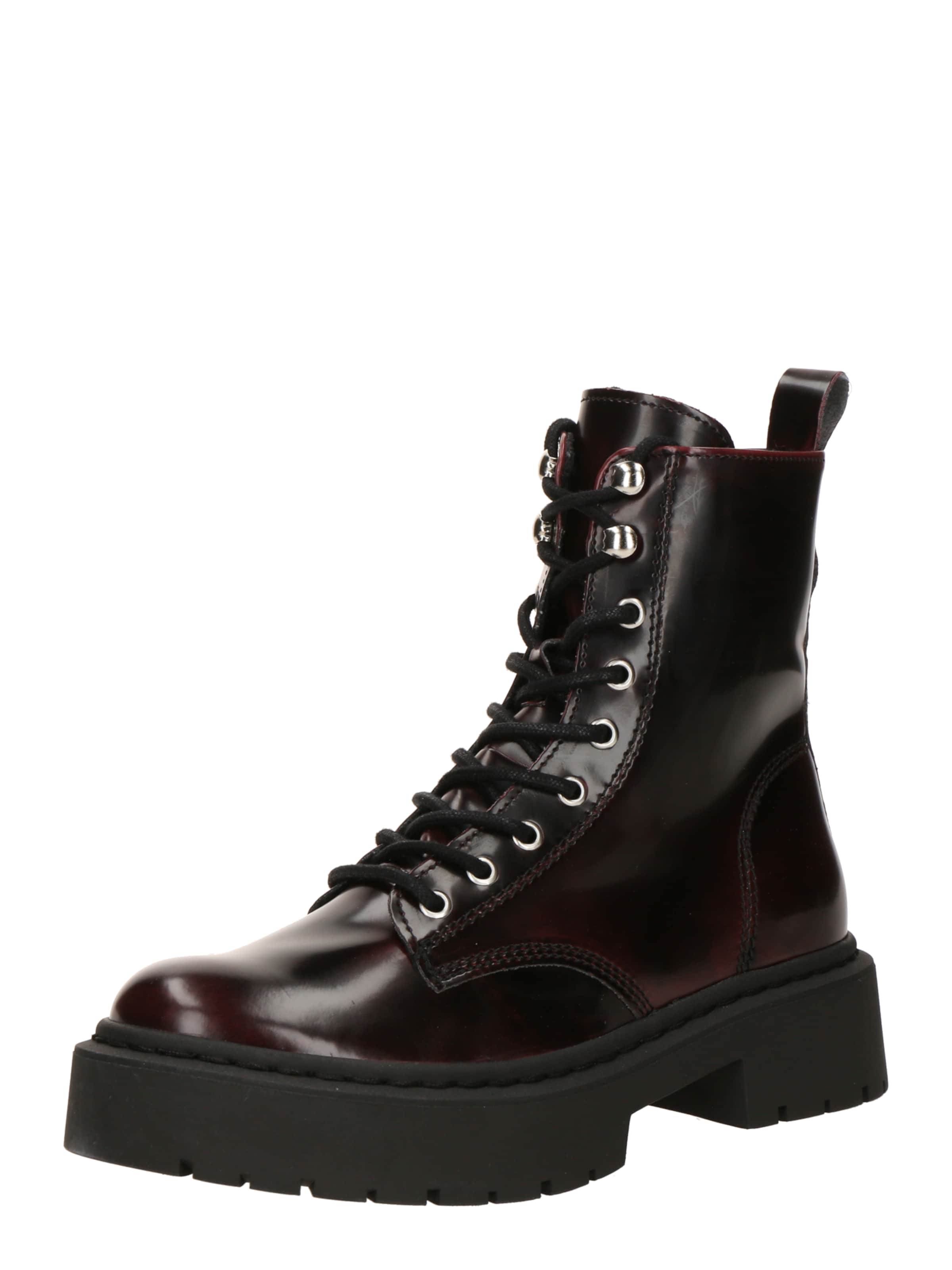 STEVE MADDEN Μποτάκι με κορδόνια 'Gusto' σε κόκκινο: μπροστά