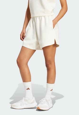 ADIDAS SPORTSWEAR Loosefit Hose in Weiß: Vorderseite