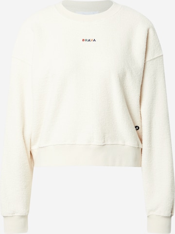 Brava Fabrics Sweatshirt 'Terry' in Beige: voorkant