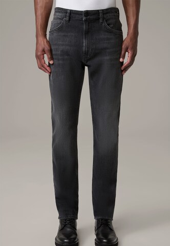 Coupe slim Jean 'Seb' STRELLSON en gris : devant