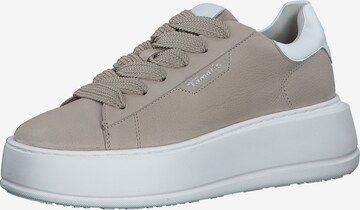 TAMARIS - Zapatillas deportivas bajas en beige: frente