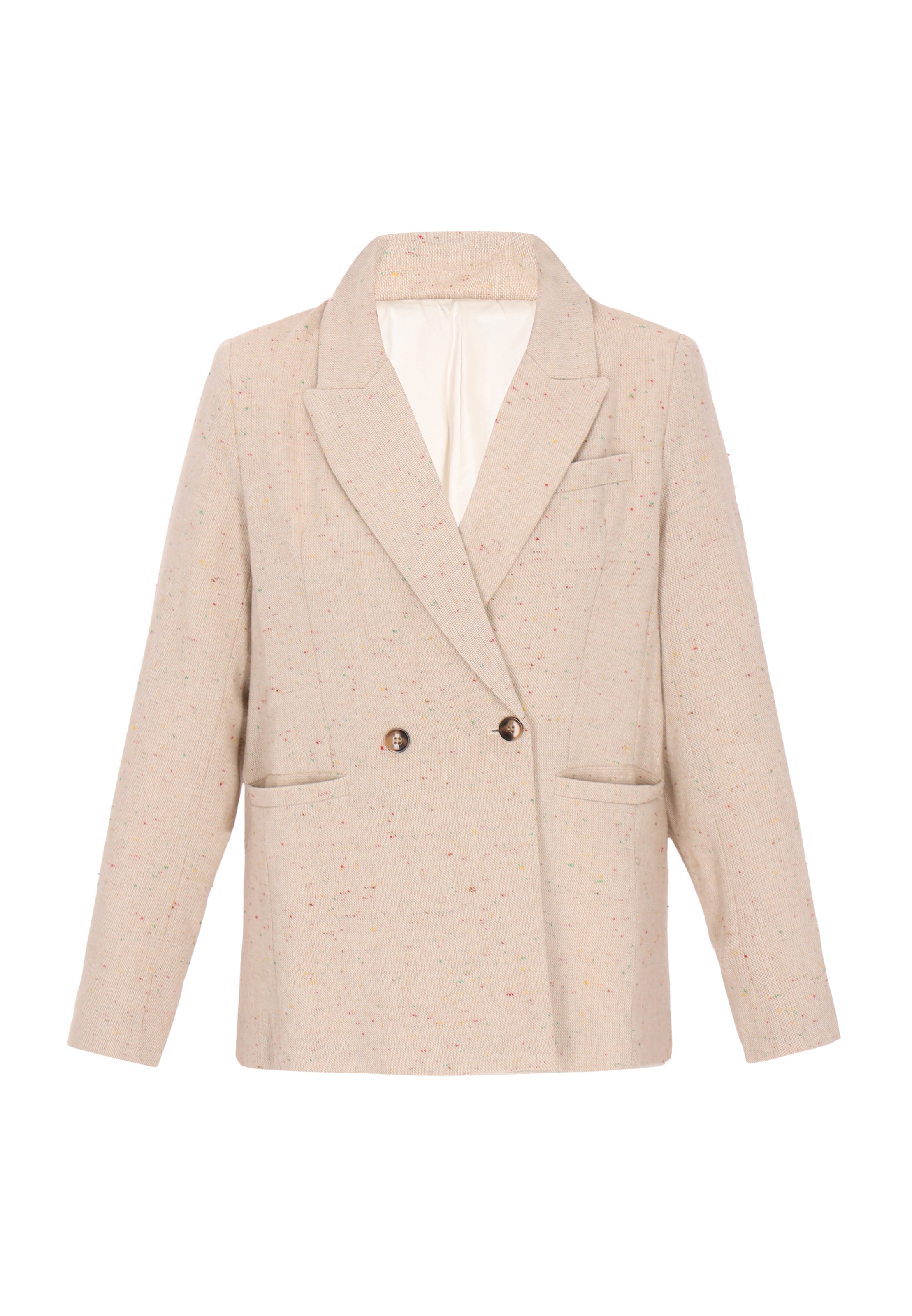 IPARO - Blazer 'Fashion Look' em bege: frente