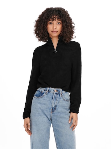 Pull-over 'Ava Nicoya' ONLY en noir : devant