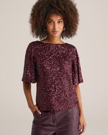 WE Fashion Футболка в Лиловый: спереди
