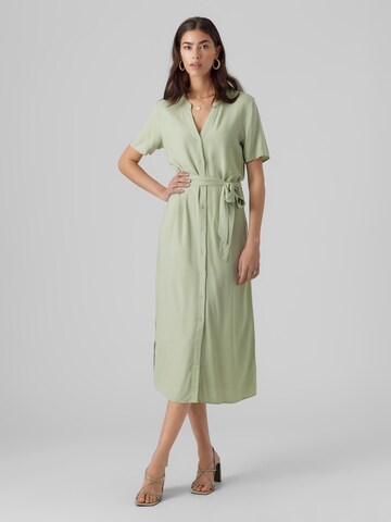 Vero Moda Tall Košilové šaty 'VICA' – zelená
