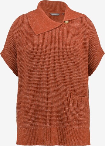 Pull-over Ulla Popken en orange : devant