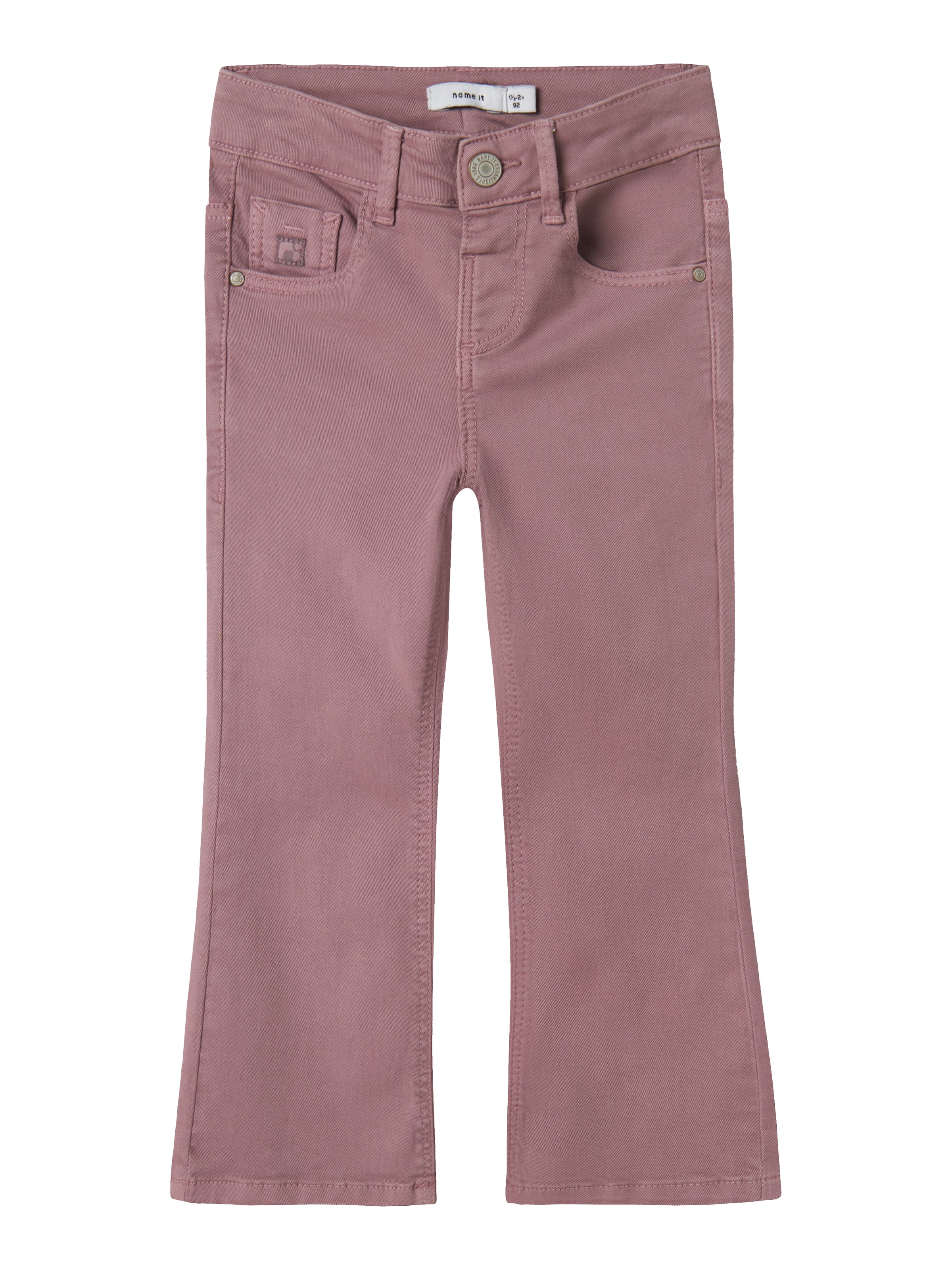 NAME IT Boot cut Pants 'NMFSalli' in Purple: front