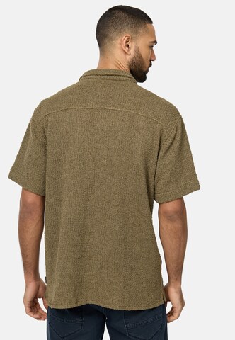 INDICODE JEANS Regular fit Button Up Shirt 'Raney' in Green