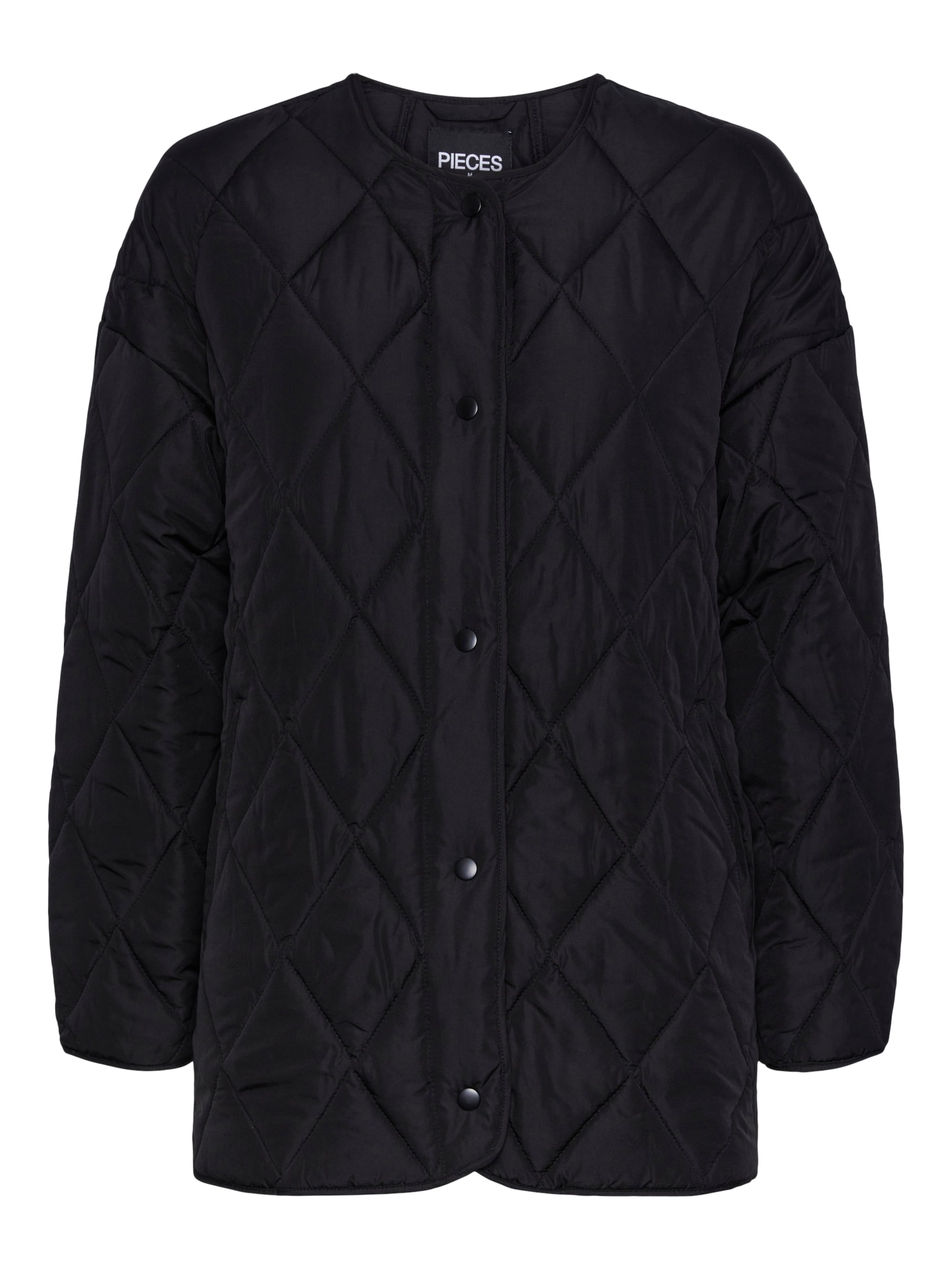 PIECES Between-Season Jacket 'Stella' in Black: front