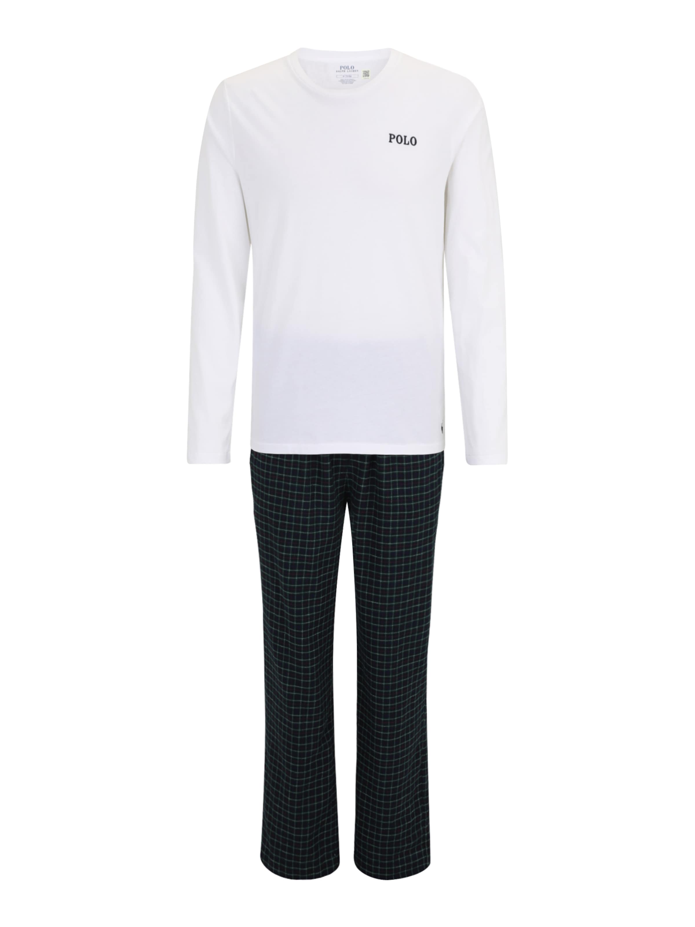 Polo Ralph Lauren Πιτζάμα μακριά σε λευκό: μπροστά