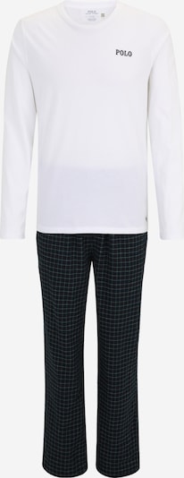 Polo Ralph Lauren Duga pidžama u morsko plava / tamno zelena / bijela, Pregled proizvoda