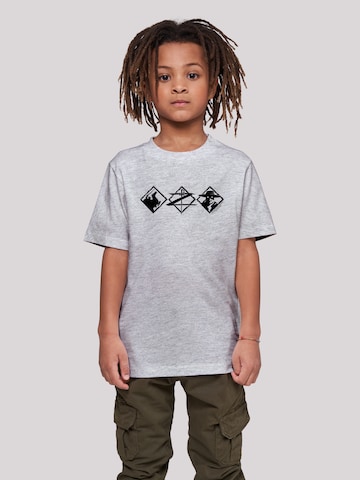 T-Shirt 'Zorro' F4NT4STIC en gris : devant