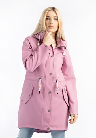 Manteau fonctionnel Schmuddelwedda en rose : devant