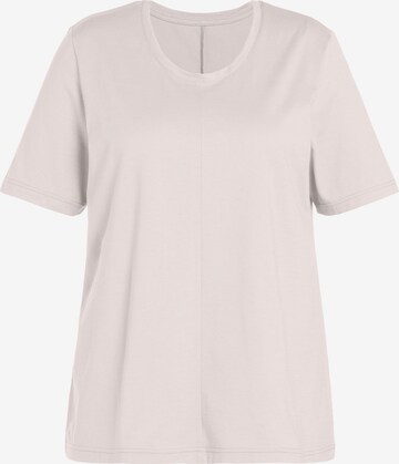 T-shirt Ulla Popken en beige : devant