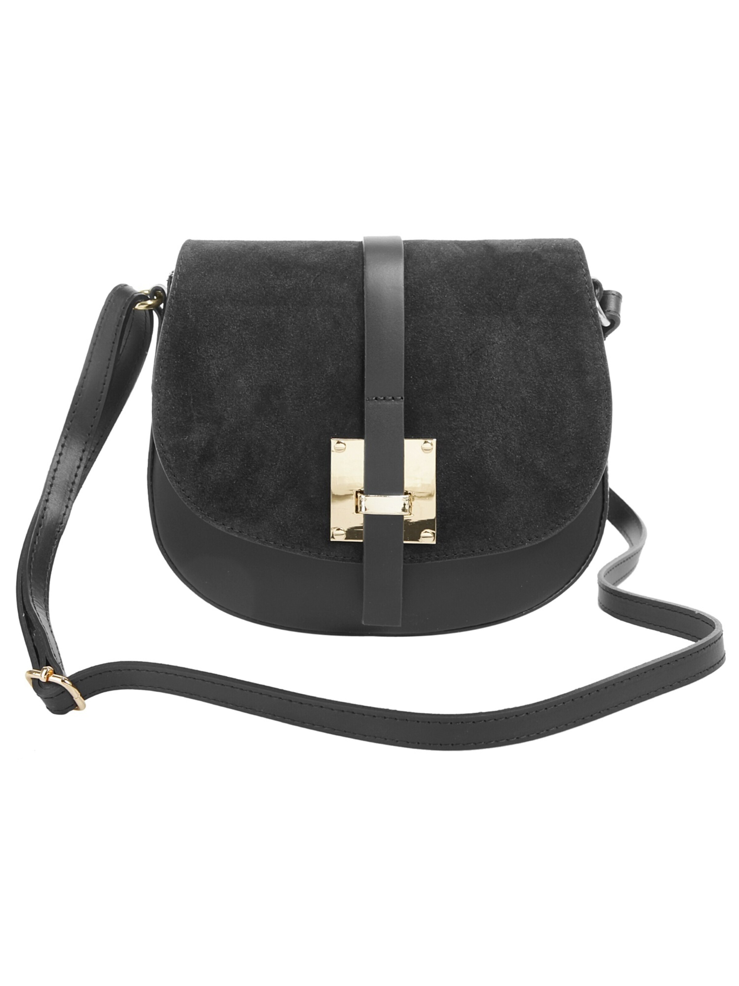 Cluty Crossbody Bag in Black: front