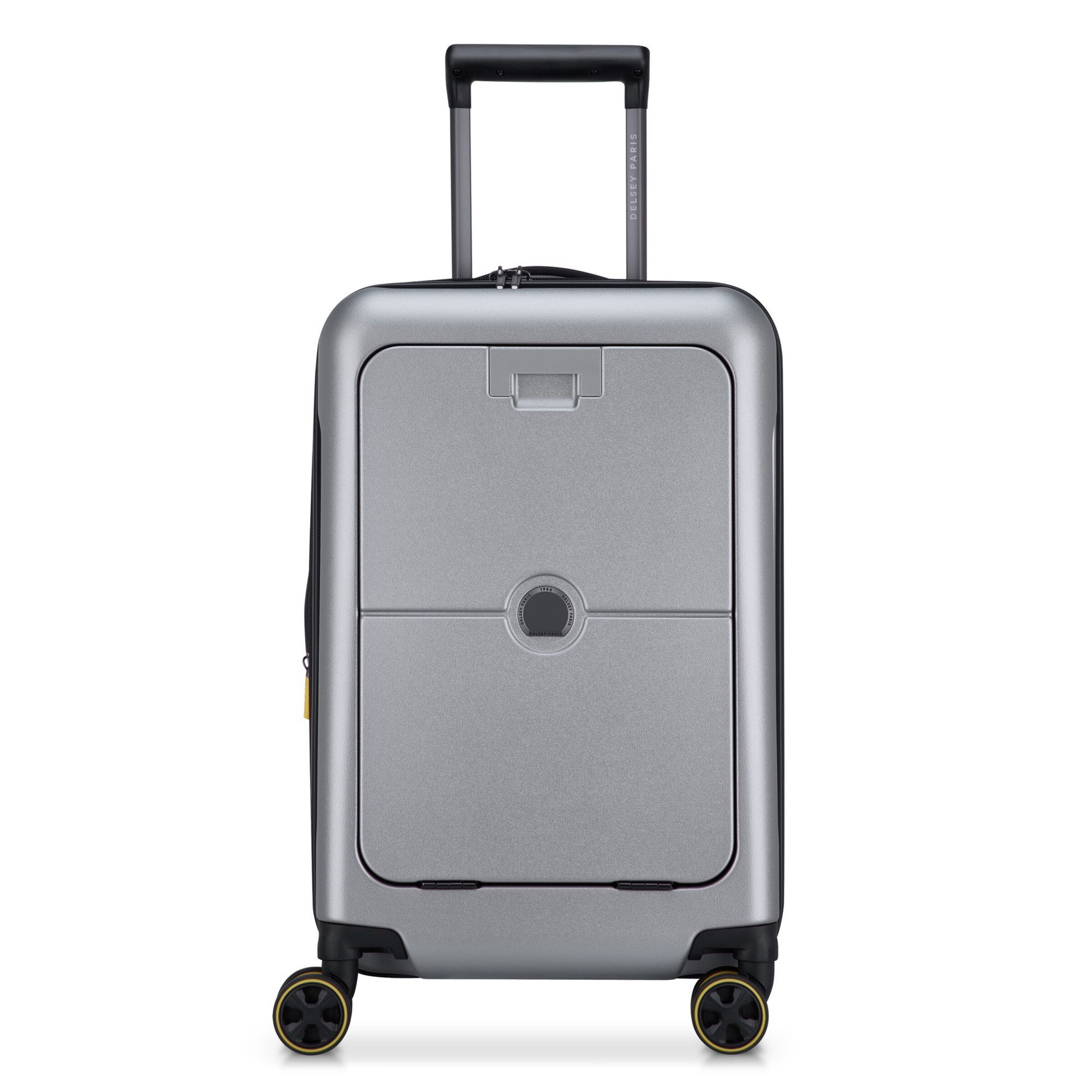 Trolley 'Turenne 2.0' di Delsey Paris in argento: frontale