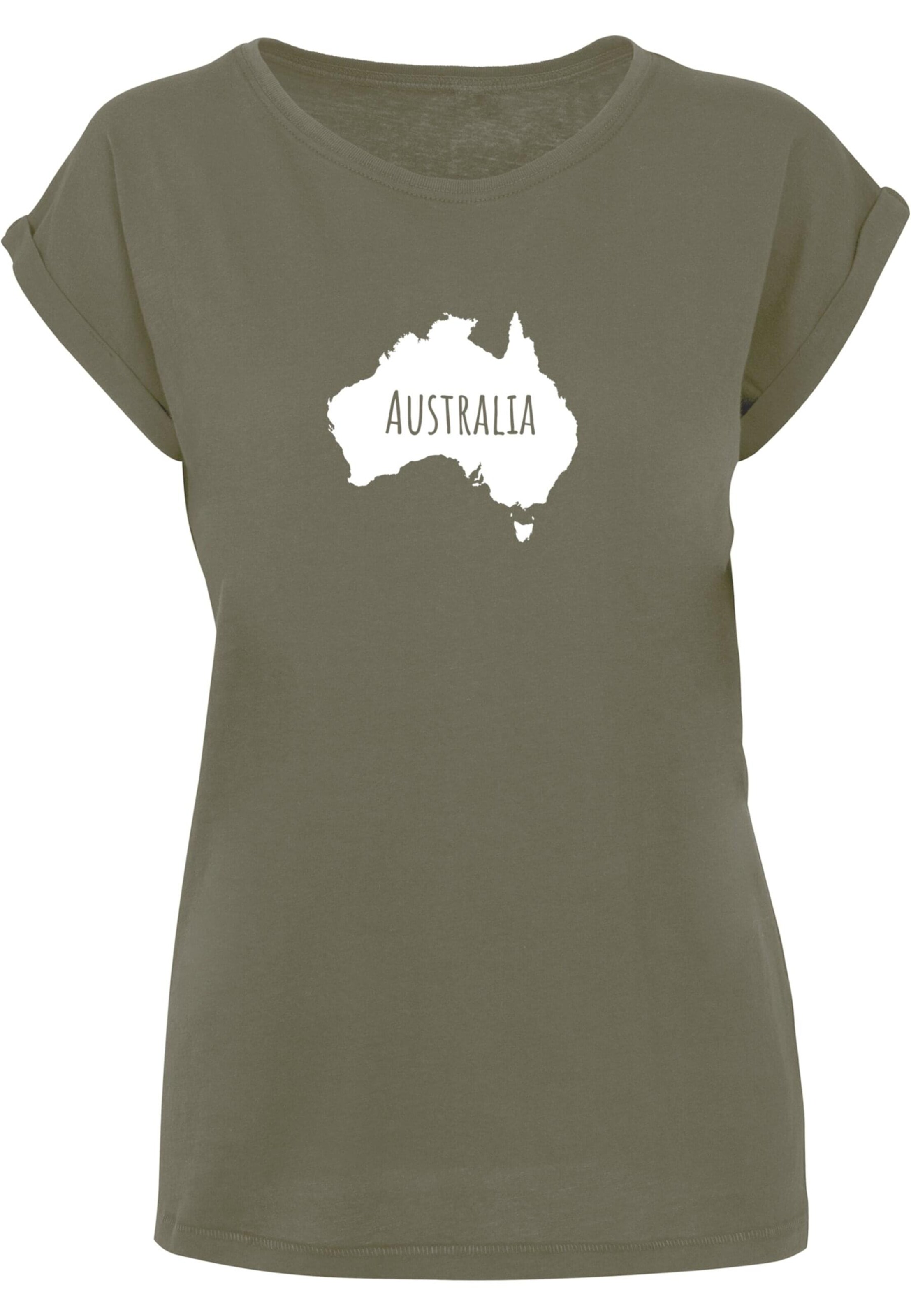 T-shirt 'Australia X' Merchcode en vert : devant