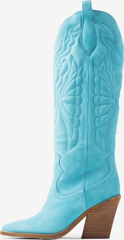 Bottes de cowboy 'New-Kole' BRONX en bleu : devant