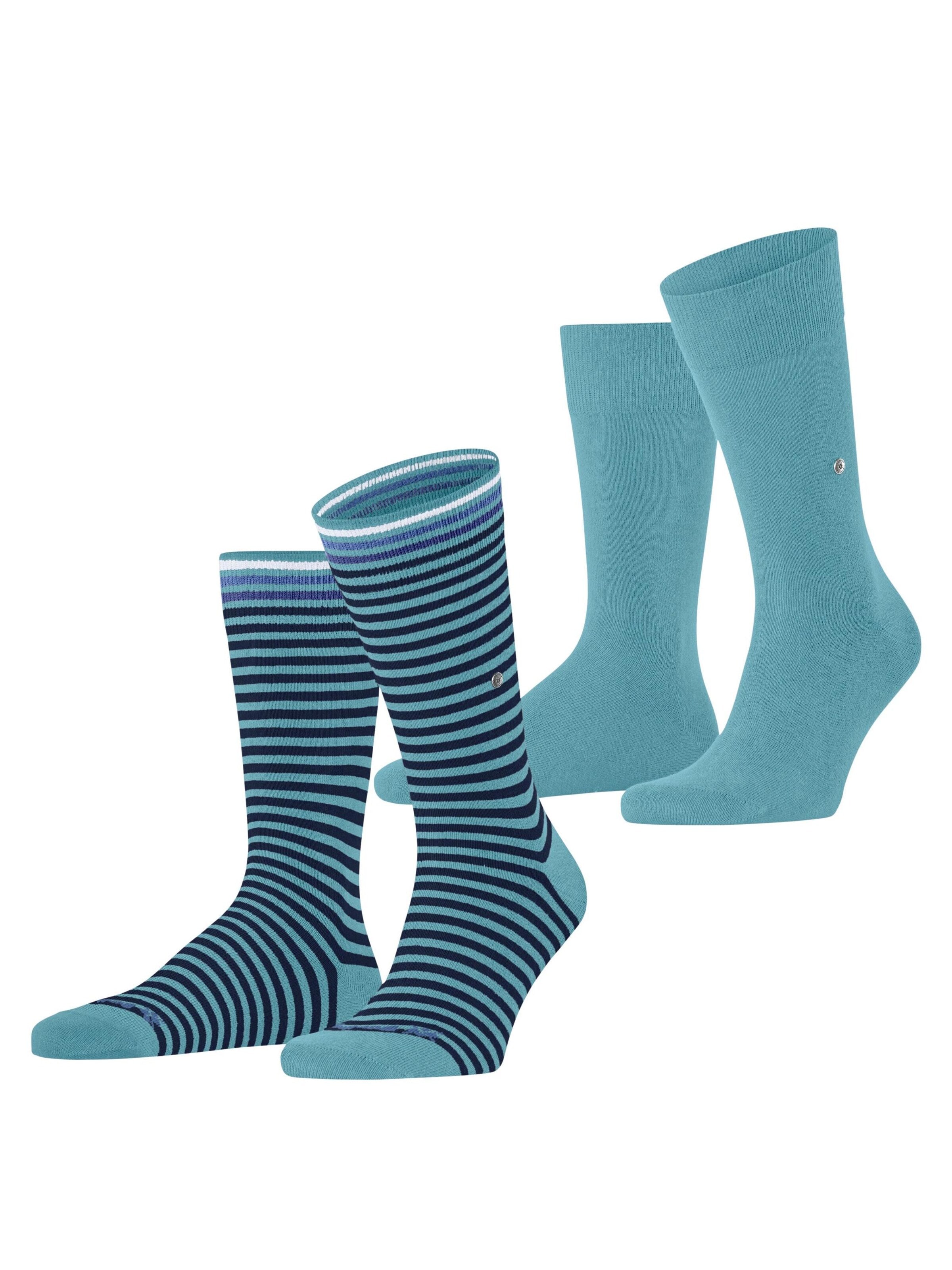 BURLINGTON Socken 'Everyday Stripe 2-Pack'‌‌‌‌‌‌‌ in Blau: Vorderseite