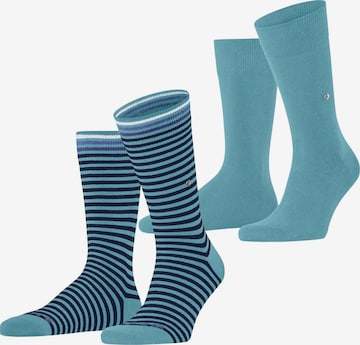 BURLINGTON Socken 'Everyday Stripe 2-Pack' in Blau: Vorderseite