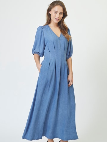 Robe co'couture en bleu : devant