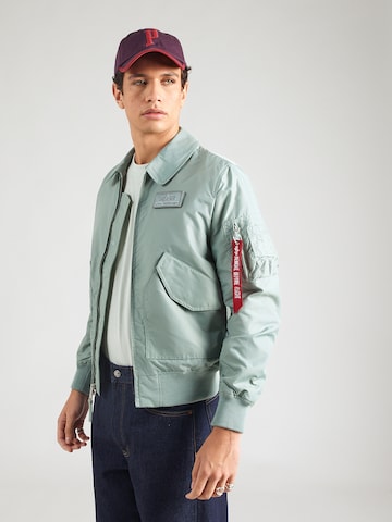 ALPHA INDUSTRIES Tussenjas in Groen: voorkant