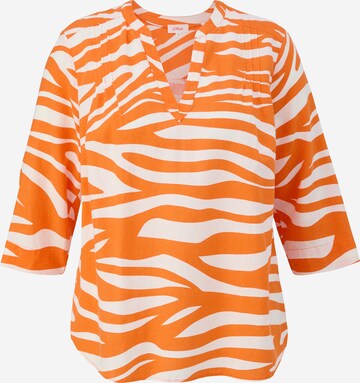 s.Oliver Red Label Plus Blouse in Oranje: voorkant