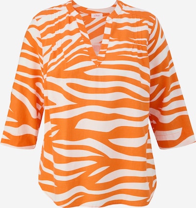 s.Oliver Red Label Plus Bluse in orange / weiß, Produktansicht