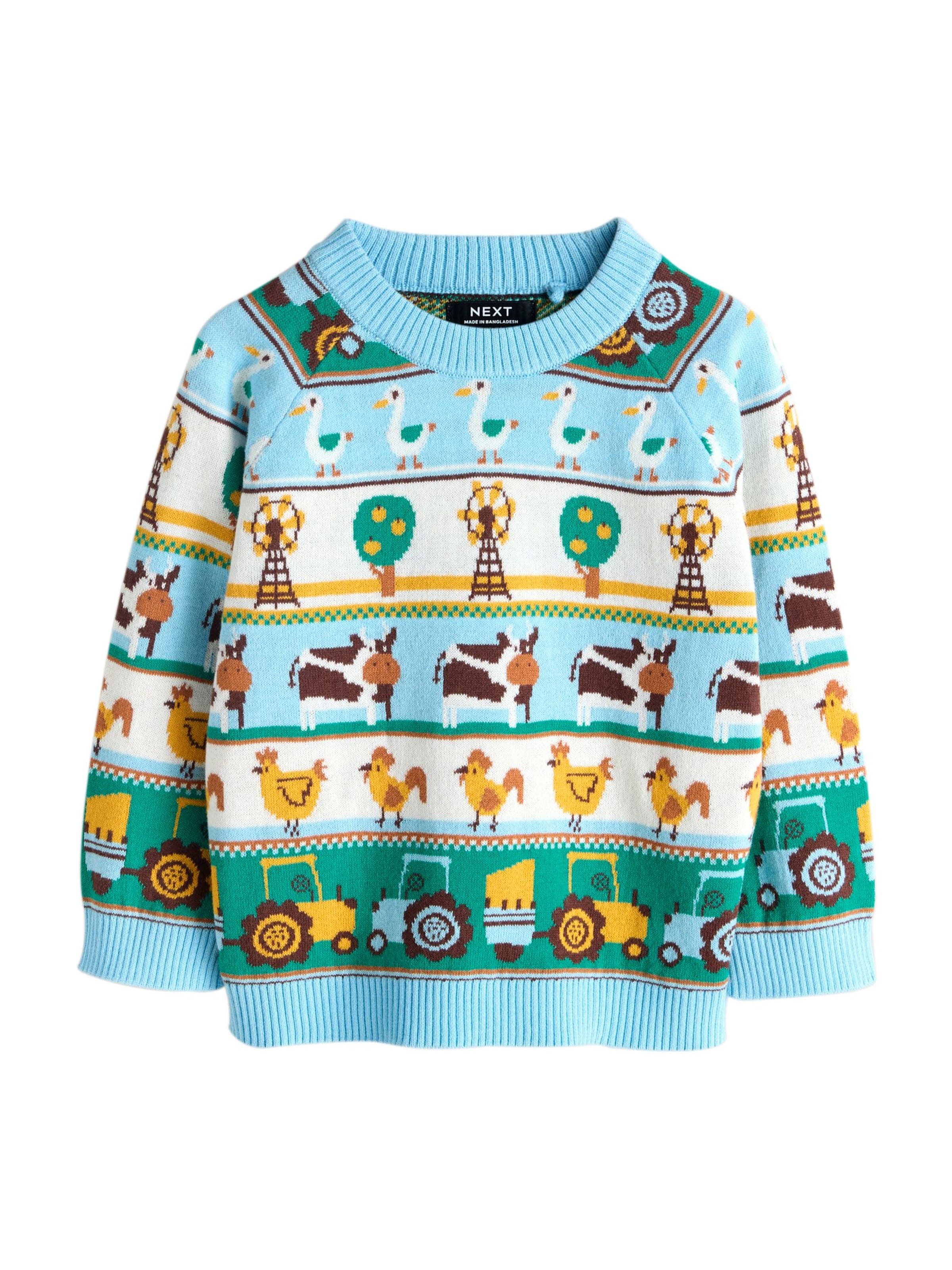 Next Trui in Blauw: voorkant