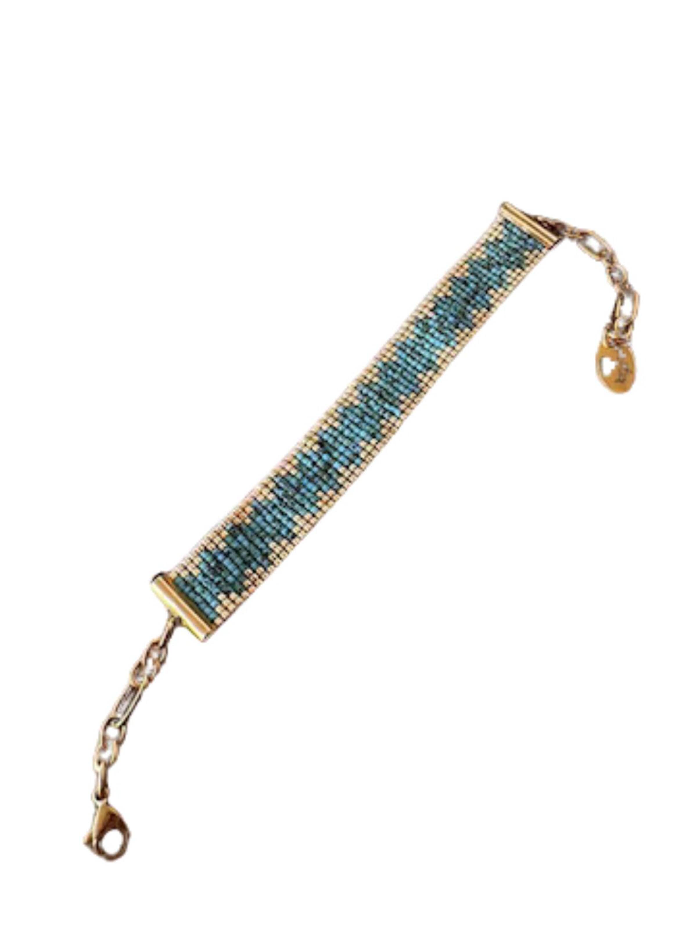 THE GEM STORIES JEWELRY Βραχιόλι σε μπλε: μπροστά