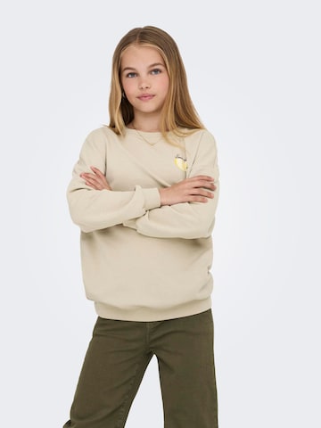 Sweat-shirt 'KOGPHOEBE' ONLY GIRLS en beige