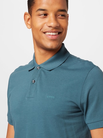 BOSS Black Poloshirt 'Pallas' in Blau