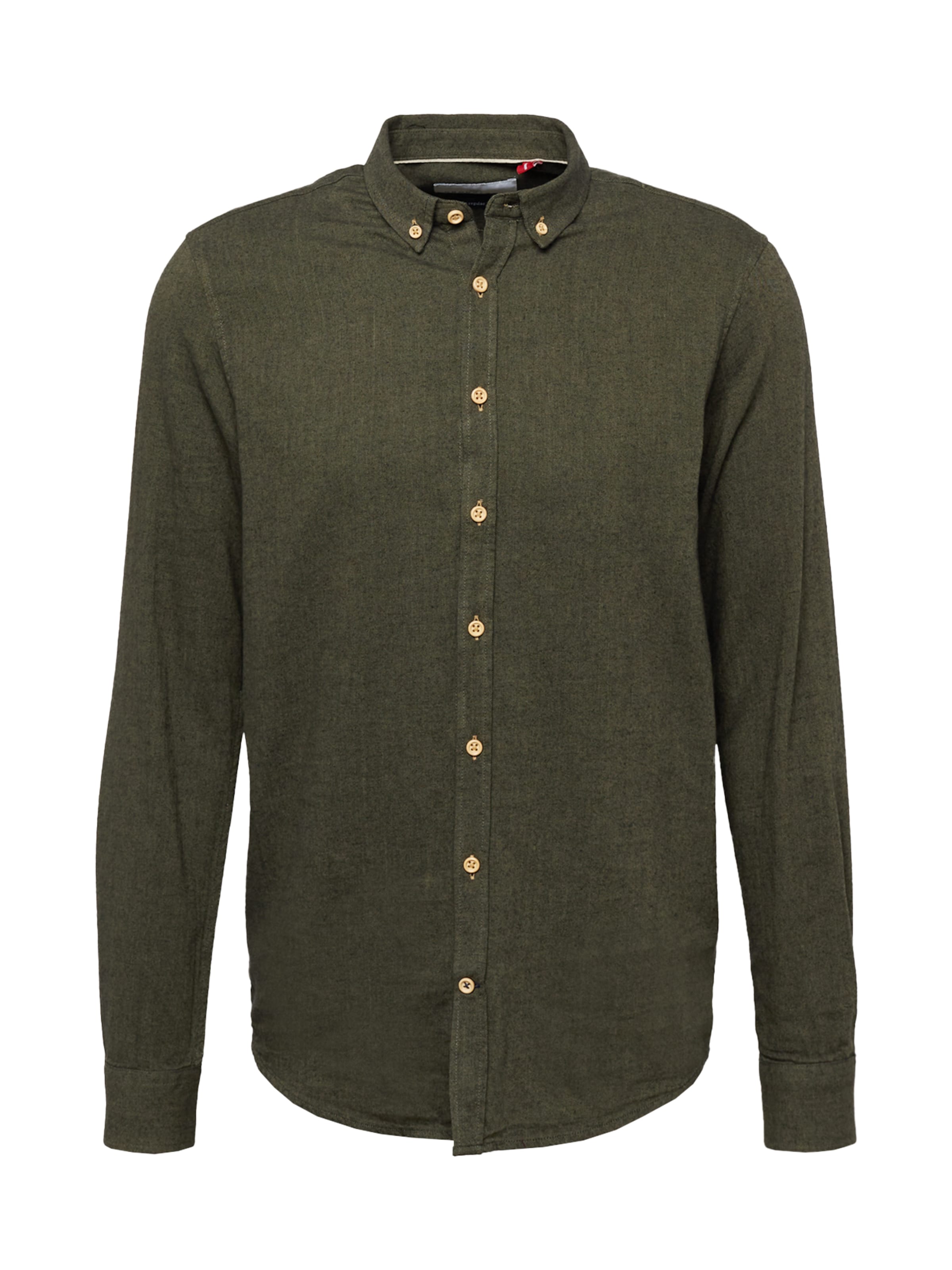 Kronstadt Regular fit Overhemd 'Johan Diego' in Groen: voorkant