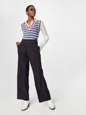 10Days Wide leg Broek in Zwart